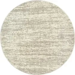 Sanat Teppich Oslo, rund, creme - Flachgewebe-Teppich, 80 cm Durchmesser, höhe 10 mm, fussbodenheizungsgeeignet und strapazierfähig – ideal für Wohnzimmer und Schlafzimmer.