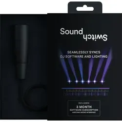 SoundSwitch Micro DMX Interface - USB zu DMX Verbindung für kreative Lightshows, kompatibel mit Serato DJ und Virtual DJ, inklusive 3 Monate Softwarezugang