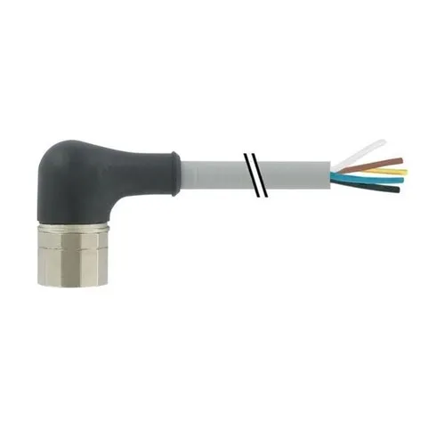 Murrelektronik M23 Buchse gewinkelt 12p. 7000-23151-3621000 - Praktische M23 Buchse für einfache Anschlussmöglichkeiten, ideal für den professionellen Einsatz in Sensor-Aktor-Kabeln.