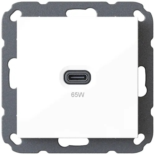 Unterputz USB-Ladestation - 65 Watt USB-C Charger, ideal für schnelle Ladezeiten von Laptops, Smartphones und mehr