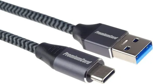 PremiumCord USB-C - USB-A 3.0 Braided 3 m USB-Kabel