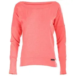 WINSHAPE Damen Freizeit Sport Dance Fitness Ws2 Longsleeve - Neon-Coral, XL EU - Lässiges Shirt für Sport und Freizeit, mit großzügigem Halsausschnitt und viel Bewegungsfreiheit. Weiches, leichtes Material für optimalen Tragekomfort. Made in EU!