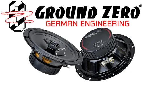 Ground Zero 16,5cm Koaxial Lautsprecher GZFF 6.5 - Car-HiFi-Lautsprecher mit 2-Wege Koax-System und 80 W Sinus Leistung für kraftvollen Klang in Ihrem Fahrzeug.