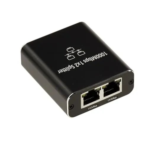 KALEA-INFORMATIQUE Gigabit-Ethernet-Splitter 1 Port auf Zwei Ports zum Anschluss von Zwei Geräten an einen einzigen Ethernet-Port