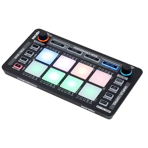 Reloop Neon Add-On USB DJ Controller - 8 anschlagdynamische RGB-Drumpads, Plug and Play mit Serato DJ Pro, perfektes Zubehör für kreative Live-Performances