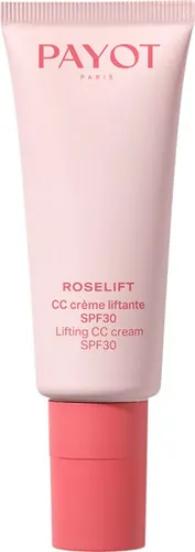 PAYOT Roselift CC Crème Liftante SPF30 - 3-in-1 Tagescreme - CC Cream für junge Haut: kaschiert, liftet und schützt mit LSF30. Verkapselte Chamäleon-Pigmente sorgen für einen ebenmäßigen Teint und doppelte Lifting-Wirkung.