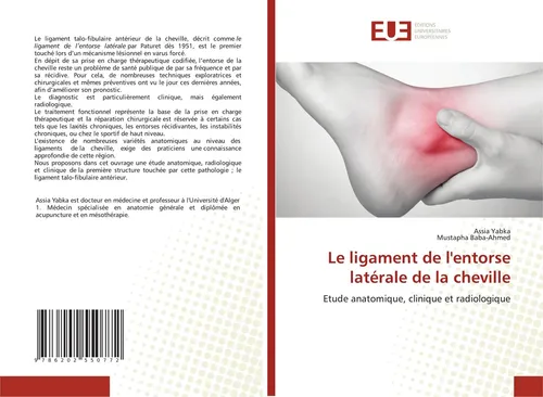 Le ligament de l'entorse latérale de la cheville Assia Yabka