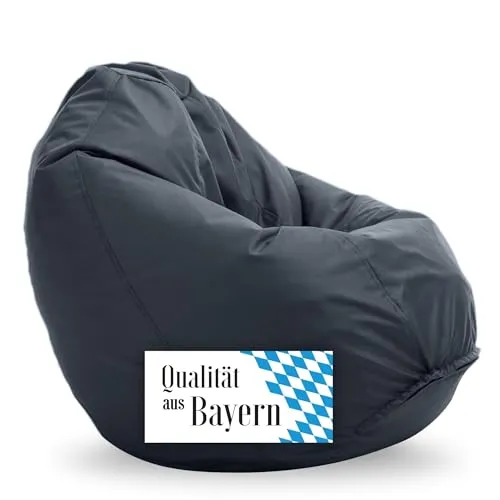 Bruni Sitzsack Classico M in Grau - Hochwertiger Chill- und Gaming-Sitzsack für drinnen und draußen - Erlebe ultimativen Komfort mit dem Bruni Classico M Sitzsack! Mit leichtem Design, abnehmbarem Bezug und langlebiger Füllung für entspannte Stunden beim Zocken oder Lesen. Ideal für jedes Zuhause!