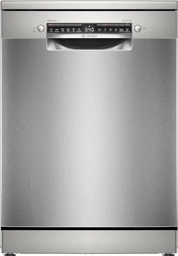 Bosch Serie 6 Freistehende Spülmaschine 60 cm Edelstahl SMS6ZCI10E - Intelligente Home Connect Technologie für bequemes Geschirrspülen. Hygienezertifiziert und mit PerfectDry für optimale Trocknung – ideal für Ihr Zuhause.