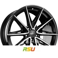 Oxigin 30 Oxheat Alufelge schwarz 8.5x19 ET28 - Stylische 8.5x19 Alufelge in Schwarz mit polierter Oberfläche. Ideal für ein individuelles Fahrzeugdesign und hohe Stabilität beim Fahren.