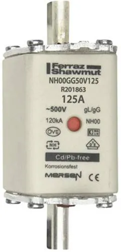 Mersen 1B765.000000 NH-Sicherung Sicherungsgröße = 00 125A 500V 1St.