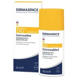DERMASENCE SolvineaMed Sonnenschutzgel LSF 50+ 50 ml - Hochwirksames Sonnenschutzgel mit Lichtschutzfaktor 50+ für optimale Hautpflege. Ideal für empfindliche Haut und für den professionellen Einsatz. Jetzt bei Fliegende-Pillen.de entdecken!