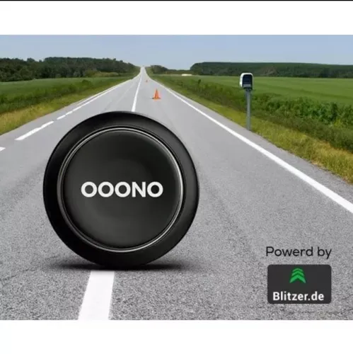 OOONO CO-DRIVER NO2 - Verkehrswarner in Schwarz, zuverlässige Sicherheit für Ihre Fahrten