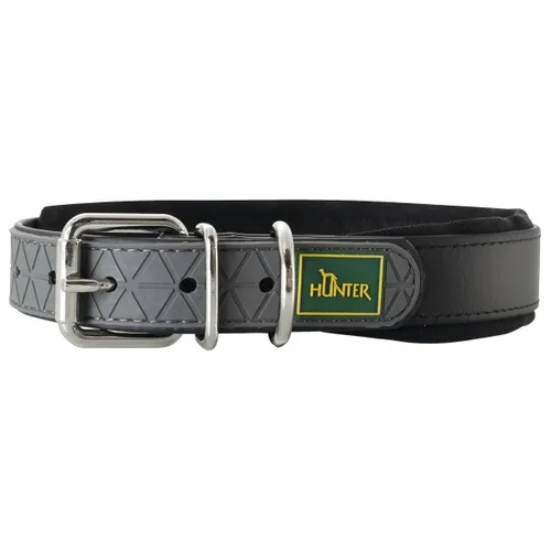 Hunter - Collar Convenience Comfort - Hundehalsband Gr Halsumfang 37-45 cm - Breite 2,5 cm schwarz