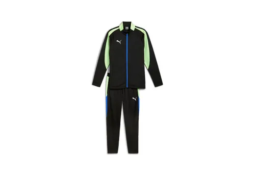 PUMA Herren Sportanzug IndividualLIGA Tracksuit - Stylischer Trainingsanzug für Herren mit Slim Fit und praktischen Reißverschlusstaschen. Setze Akzente auf dem Spielfeld und bleibe dank innovativer Technologie auch während intensiver Aktivitäten trocken.
