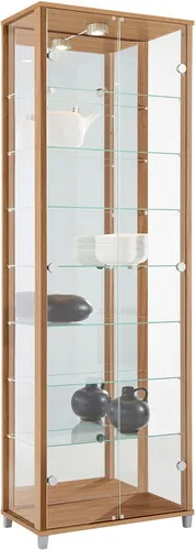 fif möbel Vitrine OPTIMA Standvitrine/Glasvitrine 2x Glastür,perfekt für Sammler,Sammlervitrine