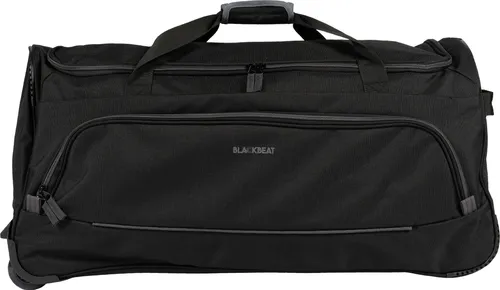 Blackbeat Reisetasche - Praktische Reisetasche aus robustem Polyester mit höhenverstellbarem Teleskopgestänge und zwei Rollen für müheloses Reisen.