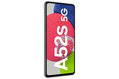 Samsung Galaxy A52s 5G - 128 GB Dual SIM, Awesome Black - Simlockfreies Handy mit 6,5 Zoll FHD+ Super AMOLED Display, 64-MP-Kamera für gestochen scharfe Fotos und 4500 mAh Akku für langanhaltende Nutzung.