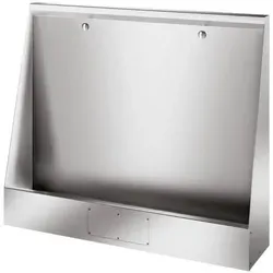 Delabie Urinalrinne LP 1200 mm - Edelstahl - Bodenstehende Urinalrinne aus bakteriostatischem Edelstahl, 1200 mm lang, energieeffiziente Spülung mit nur 0,1 l/Sek. für optimale Hygiene und einfache Montage.