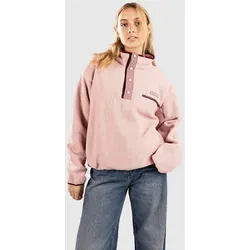Columbia Fleecepullover Helvetia II Cropped Half Snap - Stylischer Sweatshirt in ERASER PINK, FIG und RICH WINE, perfekt für kühle Tage und bietet höchsten Tragekomfort.