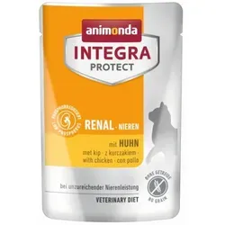 Animonda Integra Protect NIEREN Huhn 85 g - Spezialfutter für Katzen mit Nierenproblemen, unterstützt die Ernährung mit schmackhaftem Huhn in praktischer 85 g Packung.