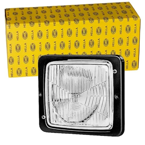 HELLA 1AA 004 109-021 Halogen Scheinwerfer - Autoscheinwerfer-Komplettset für Fendt - Halogen-Technologie mit Abblend- und Fernlicht, ECE-zugelassen für Rechtsverkehr.