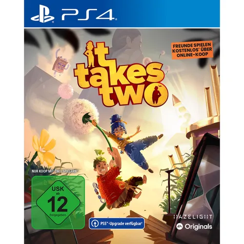 It Takes Two - [PlayStation 4] - Kooperatives Plattformer-Adventure für 2 Spieler, mit einzigartigen Herausforderungen und herzlicher Story über Beziehungen. Lade einen Freund mit dem Freunde-Pass kostenlos ein und erlebe chaotischen Spielspaß!