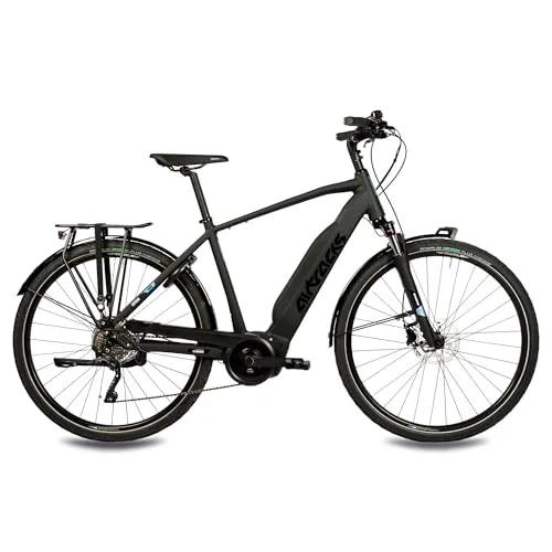 Airtracks 28 Zoll Herren E-Bike Trekking Fahrrad LUMINA Performance LINE Gen3 500Wh - E-Bike mit kraftvollem Mittelmotor, 10-Gang Shimano DEORE XT Schaltung und hervorragender Stoßdämpfung für komfortable Trekkingfahrten.