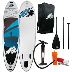 F2 SUP Stand Up Paddle Board Sector 12'2'' Blau 2024 - Boards für Stand-Up Paddling: Robustes 6" Dropstitch-Material für hohe Langlebigkeit und Performance, inklusive reißfester Bungee-Seile und komfortablem Diamond Pad für sichere Gepäckaufbewahrung.