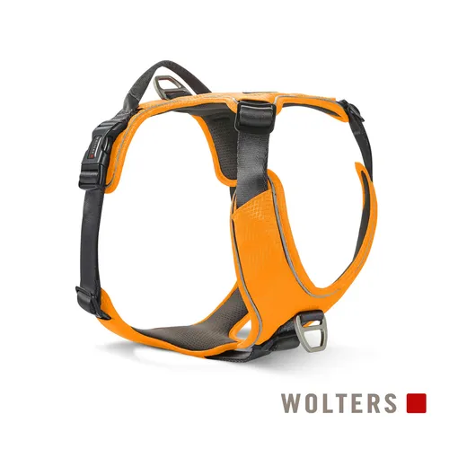 Wolters Hundegeschirr Active Pro Comfort orange/anthrazit - Weiteres Autozubehör, ergonomisches Design für optimalen Komfort und Sicherheit beim Autofahren mit Ihrem Hund.
