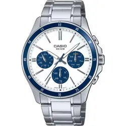 Casio Standard Quartz Sports MTP-1374D-7A2V Herrenuhr - Armbanduhren für Herren mit 50m Wasserdichtigkeit, robustem Edelstahlarmband und sportlichem Design – ideal für jeden Anlass.