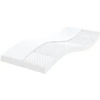 vidaXL Schaumstoffmatratze 90x220 cm – 7-Zonen mit Härtegrad 20 ILD - Matratzen mit optimaler Körperstütze und Druckentlastung durch 7 Zonen. Pflegeleicht dank abnehmbarem Bezug, ideal für erholsamen Schlaf.