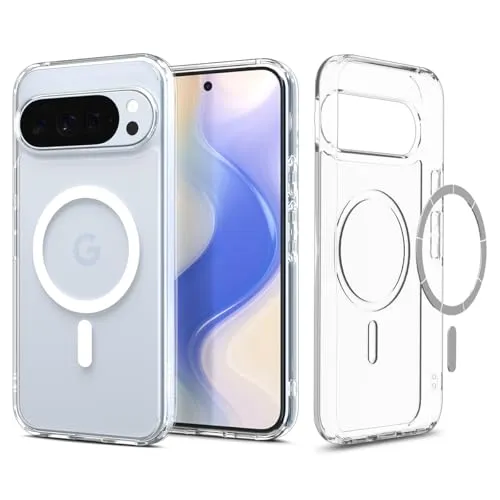 Ultra Hybrid MagSafe Clear White für Google Pixel 10 Pro/Pixel 10 - Handyhülle mit MagSafe-Funktion, klar und stilvoll, schützt Ihr Gerät und ermöglicht einfaches Anbringen von Zubehör.