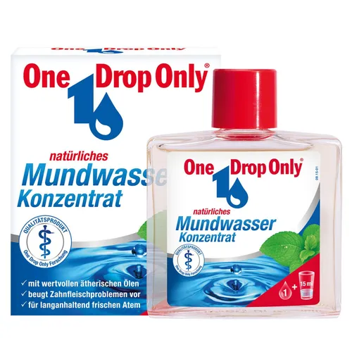 ONE Drop Only natürl. Mundwasser Konzentrat 50 ml - Mundspülung, hochkonzentriertes, natürliches Mundwasser für frischen Atem und optimale Mundhygiene.