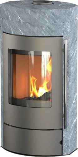 Thermia Kaminofen Ignis Mass Naturstein grau 8 kW - Kaminöfen: Hochwertiger Kaminofen mit 8 kW Leistung, aus edlem Naturstein für effiziente Wärme und stilvolle Akzente in jedem Wohnraum.