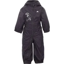 Trespass Dripdrop Baby Unisex Schneeanzug Wasserfest (12/18 Monate) Dunkelgrau - Baby-Bekleidung & -Schuhe – Wasserfester, gefütterter Schneeanzug mit reflektierenden Akzenten, ideal für kalte Wintertage.