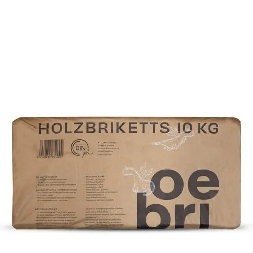 PALIGO Holzbriketts Ruf Premium 10kg x 2 Gebinde 20kg 1 Paket Weichholzbriketts Kaminbriketts Ofenbriketts Brennholz Brikett Gluthalter Briketts Oebri