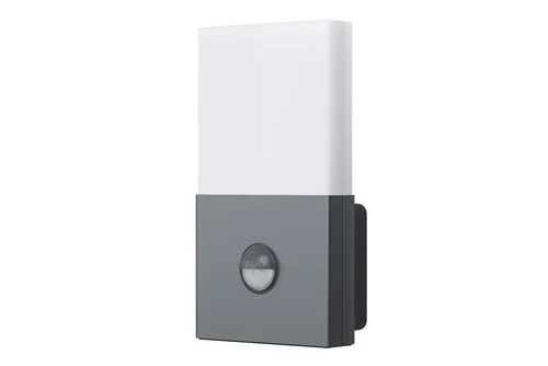 OSRAM Noxlite LED Außenleuchte mit Sensor, 6W 3000K - LED Außenleuchte mit integriertem Sensor für automatische Beleuchtung, ideal für Eingangsbereiche und Gärten, energieeffizient und langlebig.