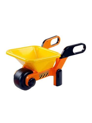 Cavallino Toys Cavallino Wheelbarrow Yellow 64cm - Spielzeug für Kinder ab 1 Jahr, stabiler und kippsicherer Sandkastenwagen mit breitem Rad und großen Griffen – ideal für stundenlangen Spielspaß im Freien.