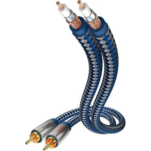 inakustik Premium Stereo-Audiokabel CinchCinch 0,75m - HiFi-Kabel mit doppelt abgeschirmtem Design für störungsfreien Klang. Genießen Sie kristallklare Audioqualität dank hochreinem OFC-Kupfer und vergoldeten Kontakten.