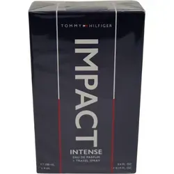 Tommy Hilfiger Impact Intense Eau de Parfum 100 ml + 4 ml Travel Spray - Herrendüfte mit klassischem, sexy Duft, ideal für selbstbewusste Männer. Erleben Sie den betörenden Charakter von Tommy Hilfiger Impact Intense.