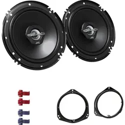 JVC CS-J620X Auto Lautsprecher 16,5 cm für Opel Corsa C (2000-2006) - Hochwertige 2-Wege Koaxial-Lautsprecher für Opel Corsa C, 600 Watt Leistung, einfache Installation mit universellem Anschlussmaterial für besten Sound im Auto.
