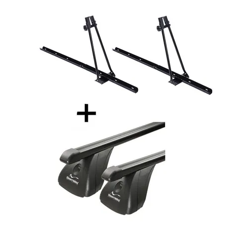 VDP Dachträger für Toyota Rav4 IV 5 Türer ab 2013 mit 2x Fahrradträger ORION - Dachgepäckträger-Set für Toyota Rav4 IV, inklusive 2x Fahrradträger für sicheren Fahrradtransport bis 15 kg, mit einfacher Montage und doppeltem Korrosionsschutz.