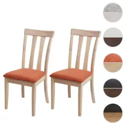 Mendler 2er-Set Esszimmerstuhl HWC-G46 - Bequemer Küchenstuhl mit hohem Komfort - Esszimmerstühle mit stabilem Massivholzgestell und weicher Polsterung für höchsten Sitzkomfort. Ideal für Esszimmer, Wohnzimmer oder Küche.
