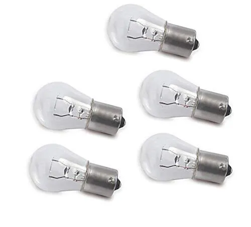5x 6V Qualitäts Glühlampe Lampe mit E-Zeichen 21W - Ba15s Moped Mofa Motorrad