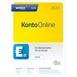 WISO Konto Online Plus 2020 - Dauerlizenz & Download - Office-Software für sicheres Online-Banking. Verwalten Sie alle Konten in einem Programm mit umfangreicher Finanzanalyse und sicherem Zugriff dank HBCI FinTS.