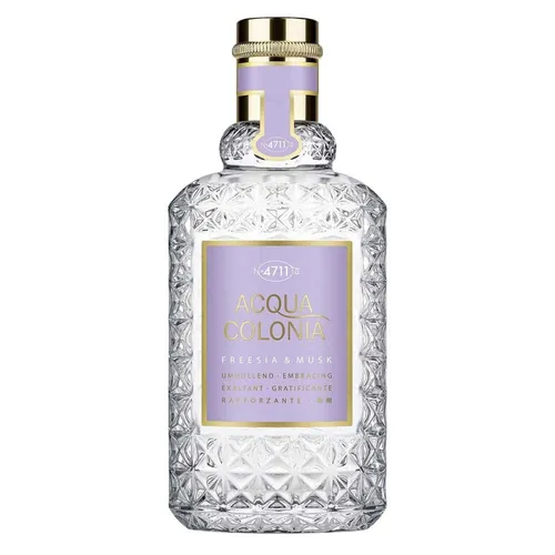 Acqua Colonia Freesia & Musk Eau de Cologne 100 ml - 4711 - Damenduft mit floral-fruchtigen Noten von Freesie und warmem Moschus. Ein zärtlicher, langanhaltender Duft, der für Sanftmut und Eleganz steht – ideal für jeden Anlass.
