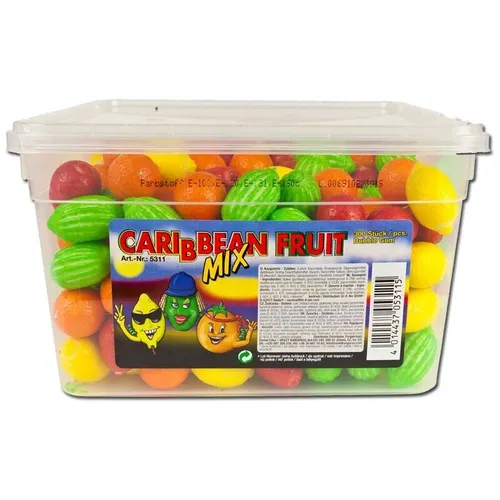 Karibischer Früchte Mix, Caribbean Fruit Mix Kaugummi 300 St 11,32€/1kg