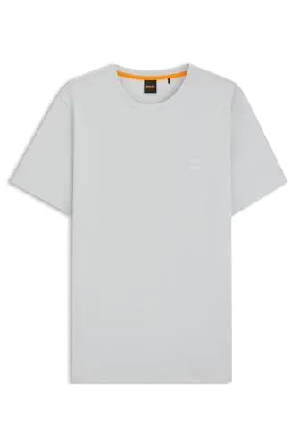 BOSS ORANGE T-Shirt "Tales" für Herren - Herren-Shirt in light pastel grau mit BOSS Stickerei auf der Brust. Aus 100% Baumwolle, pflegeleicht und ideal für einen lässigen Look.