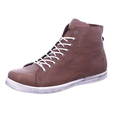 Esgano Schnürstiefel braun 36 EU - Wanderschuhe aus hochwertigem Glattleder in braun, ideal für Abenteuer in der Natur und optimalen Tragekomfort.